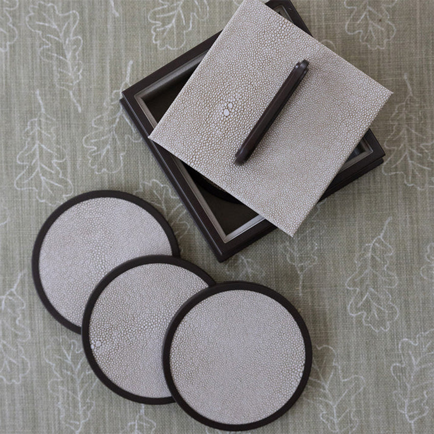 Addison Ross | Faux Shagreen Coasters - Set of 4