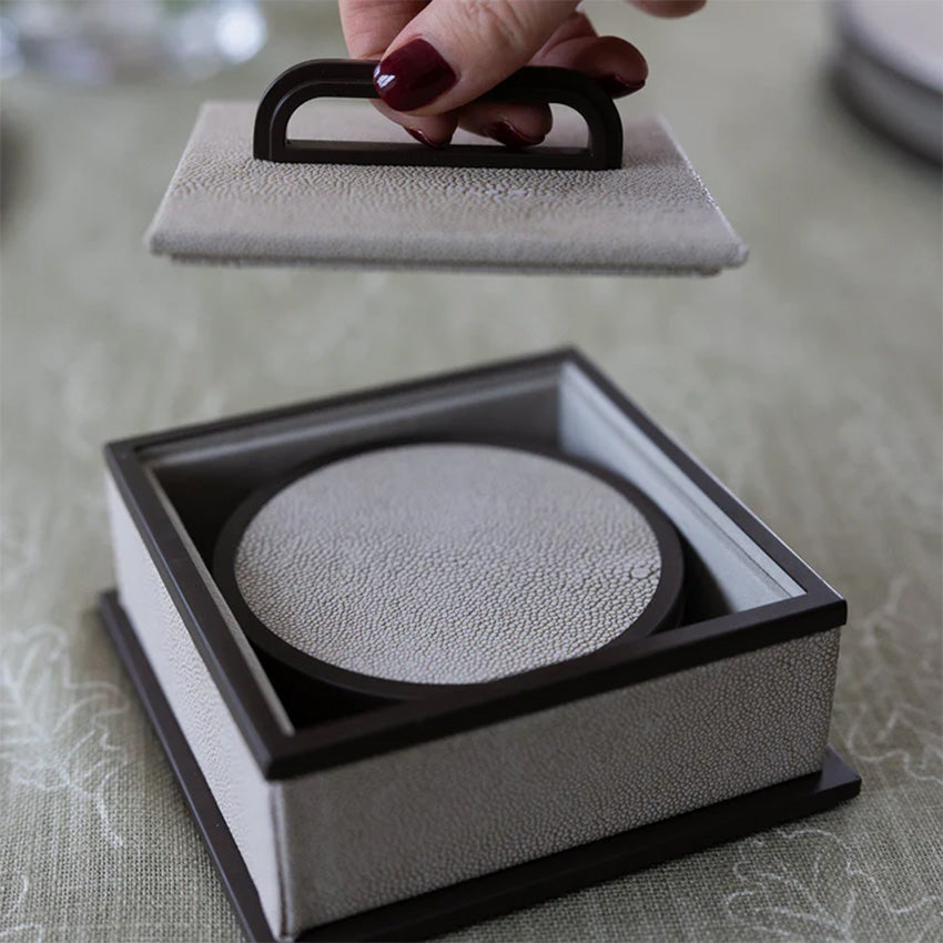 Addison Ross | Faux Shagreen Coasters - Set of 4