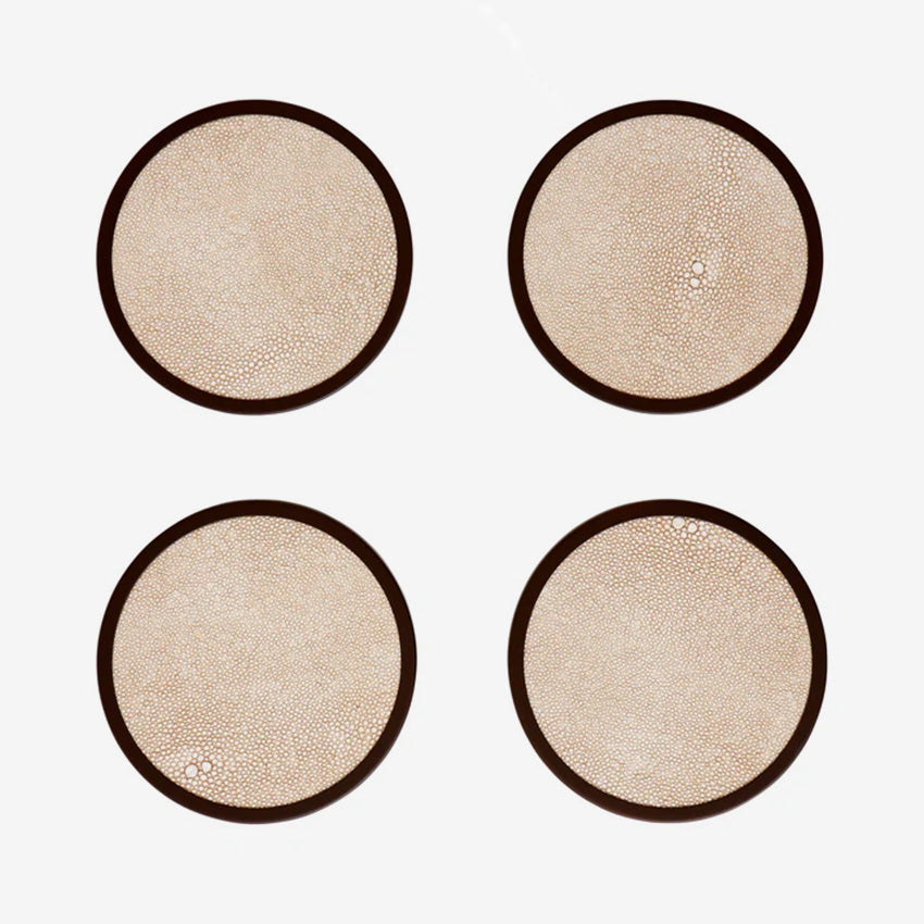 Addison Ross | Faux Shagreen Coasters - Set of 4