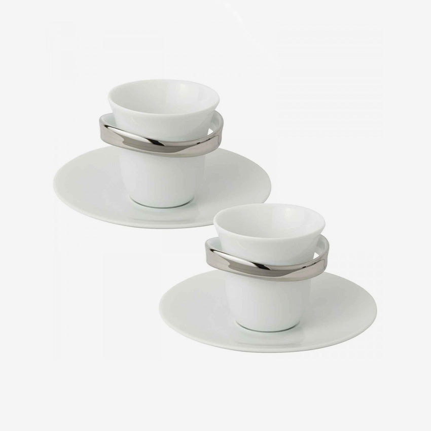 Bernardaud | Anno Espresso Cups & Saucers