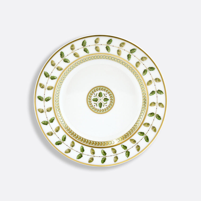Bernardaud | Assiette Constance Feuilles Vertes et Or