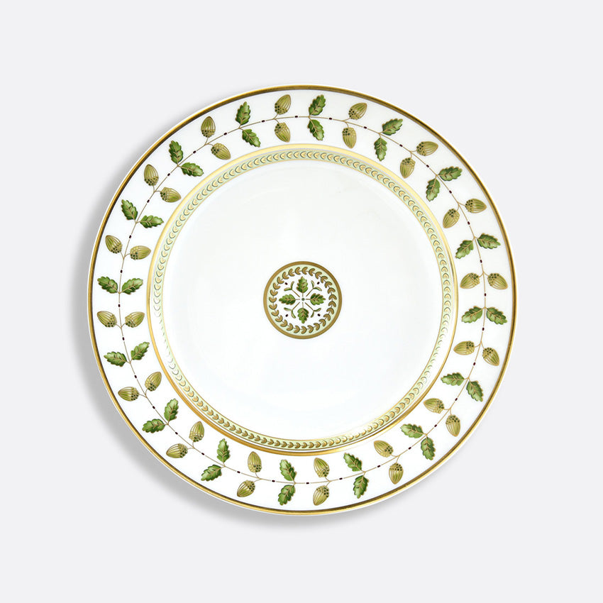 Bernardaud | Assiette Constance Feuilles Vertes et Or