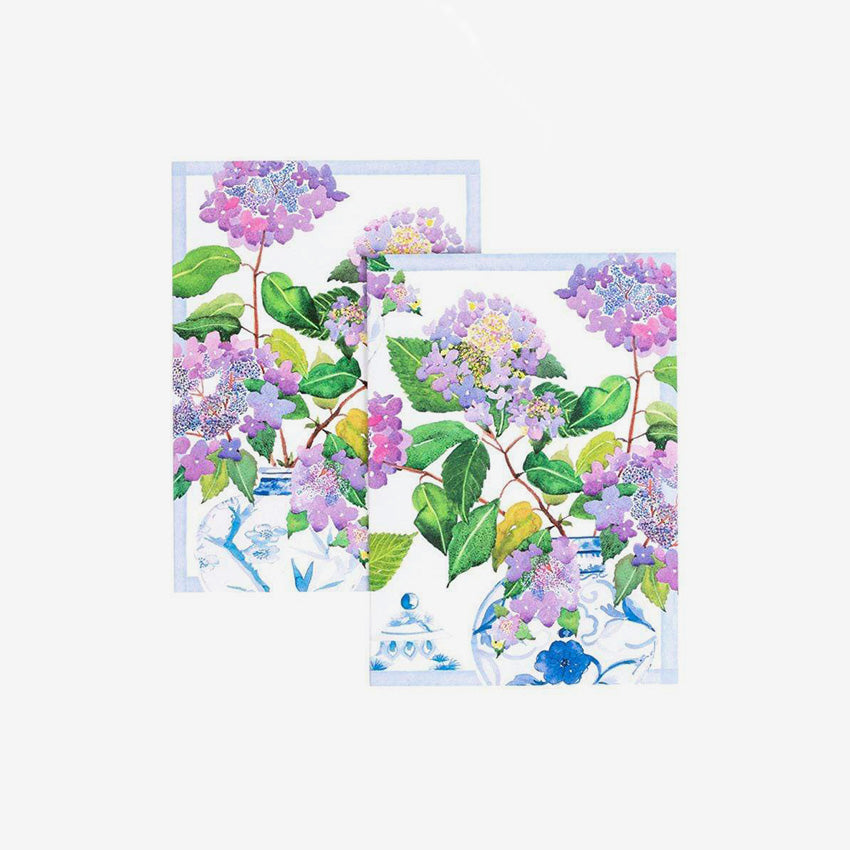Caspari | Hydrangeas And Porcelain Assorted Note Cards