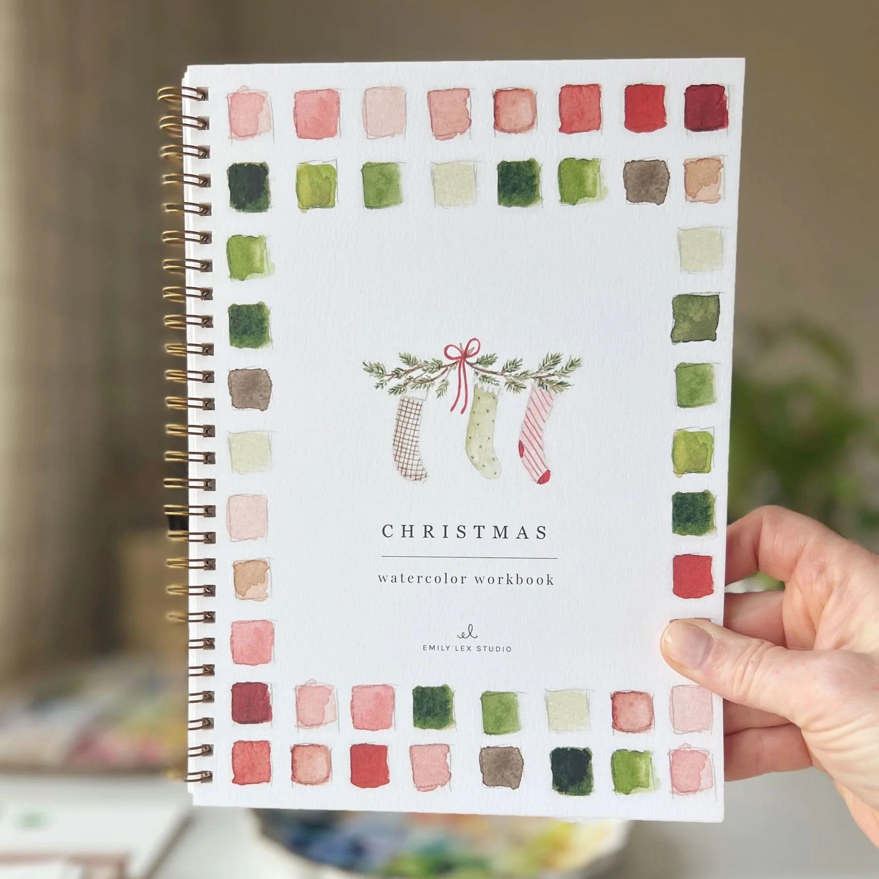 Emily Lex | Christmas Watercolour Workbook