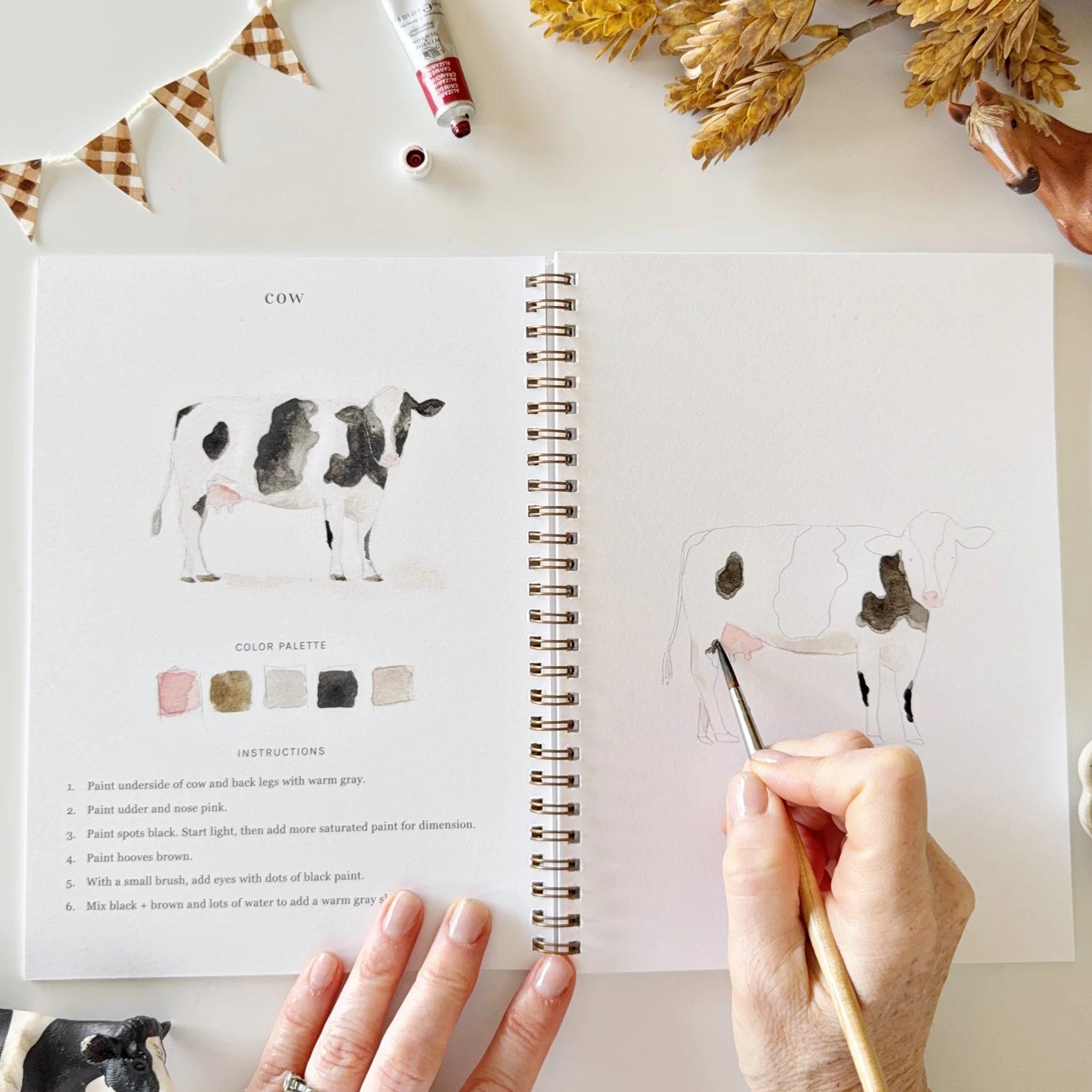 Emily Lex | Farm Watercolour Workbook