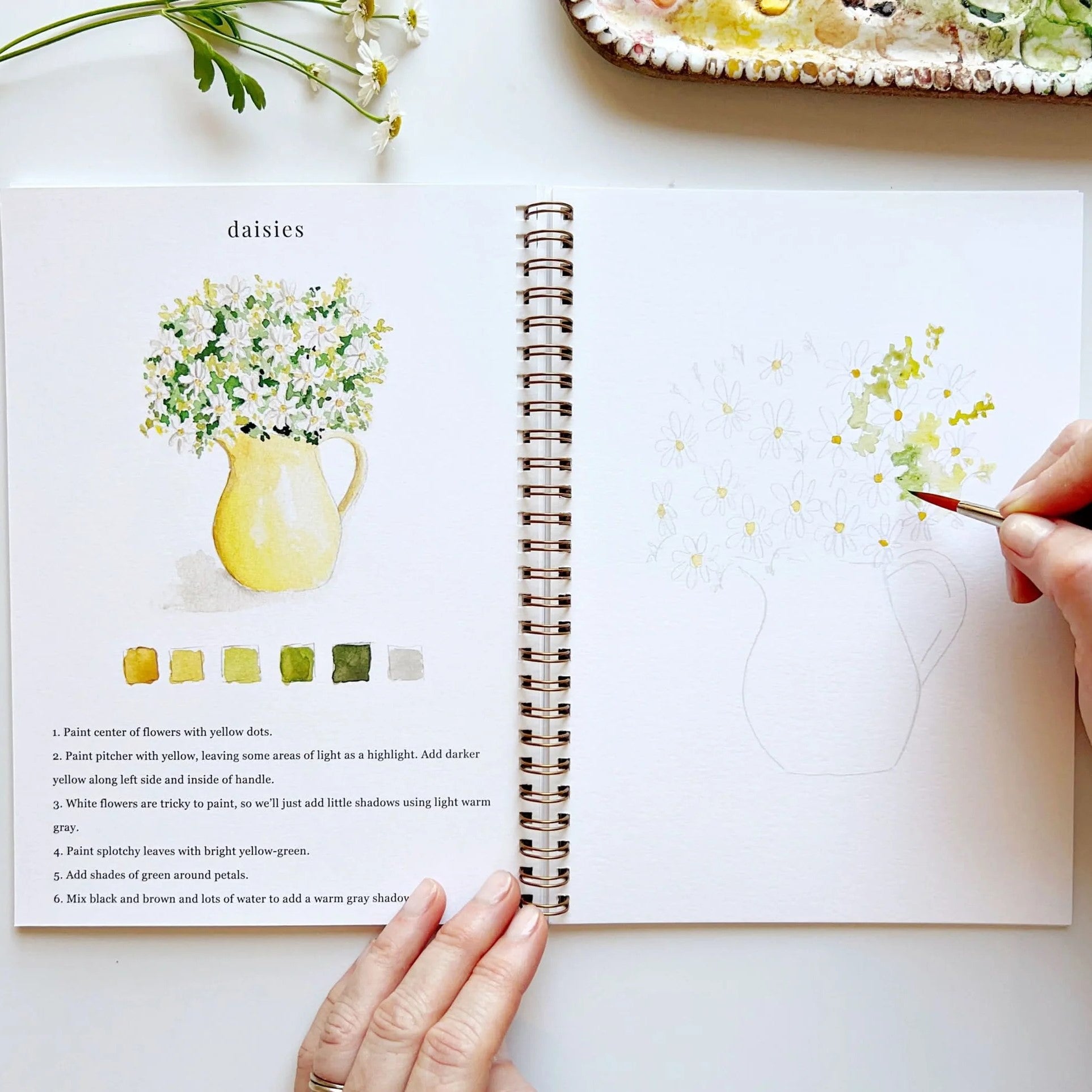 Emily Lex | Flowers Watercolour Workbook