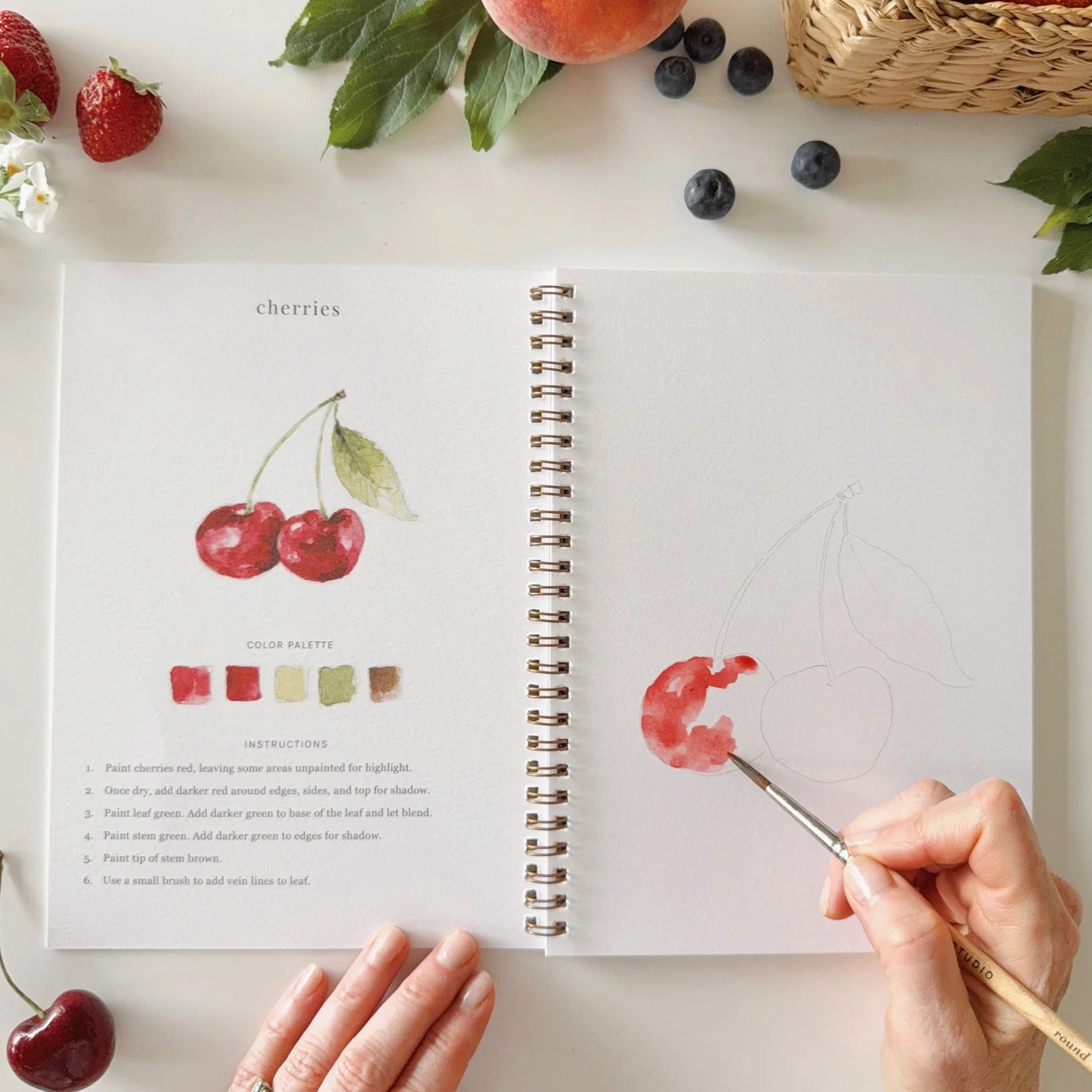 Emily Lex | Fruit Watercolour Workbook