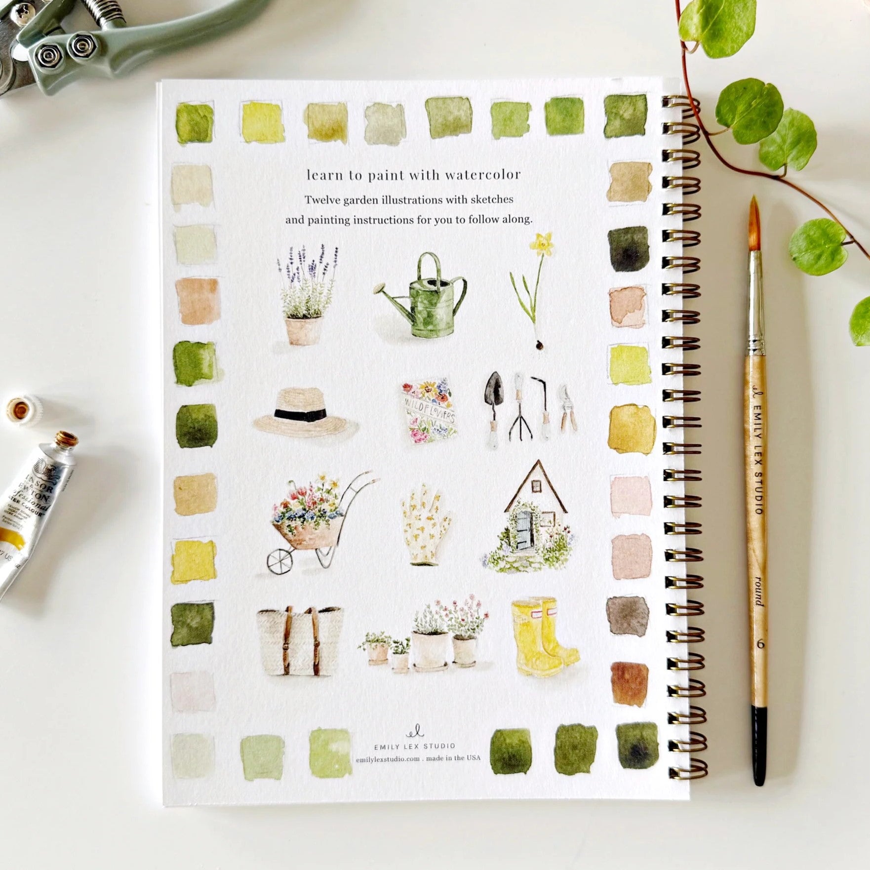 Emily Lex | Garden Watercolour Workbook