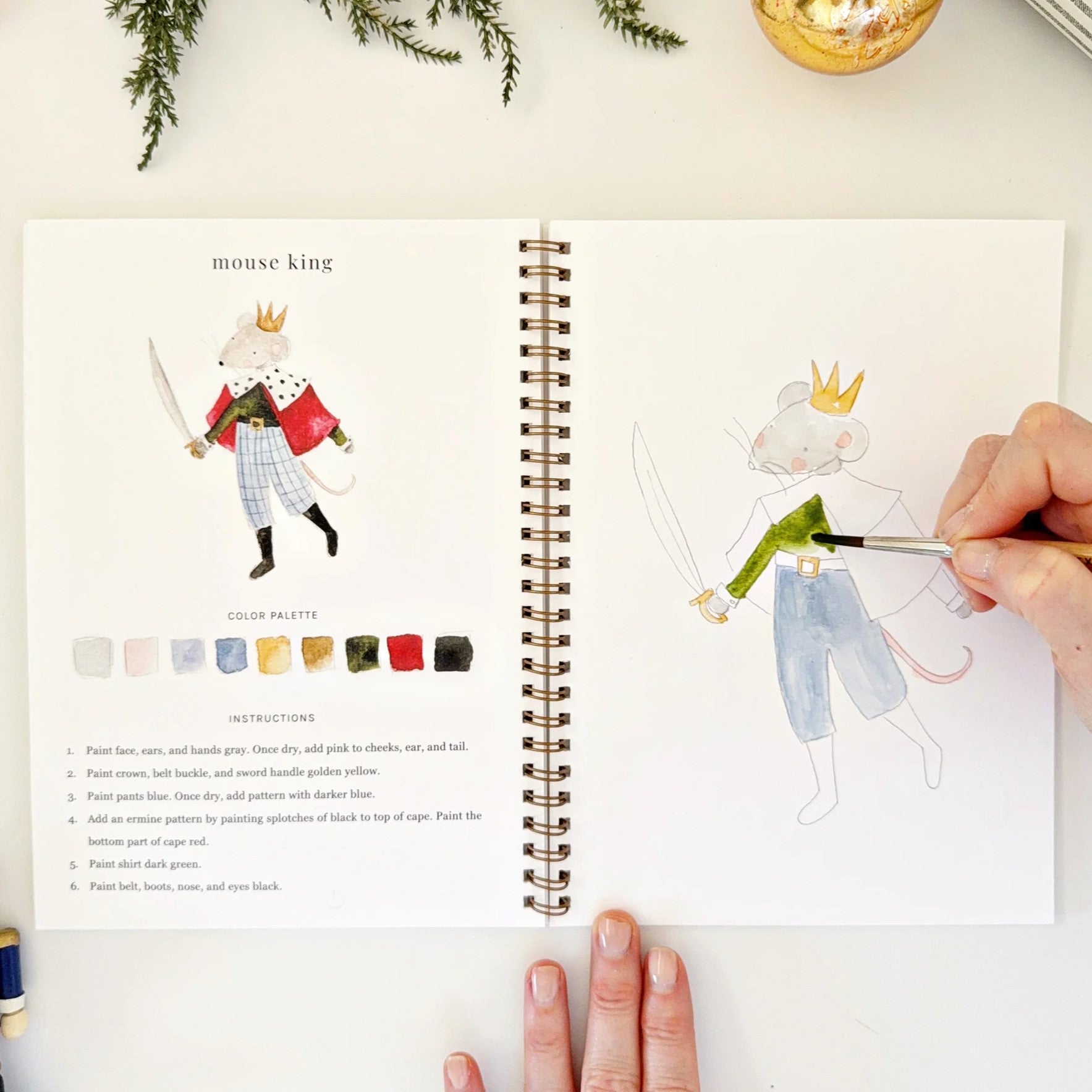 Emily Lex | Nutcracker Watercolour Workbook
