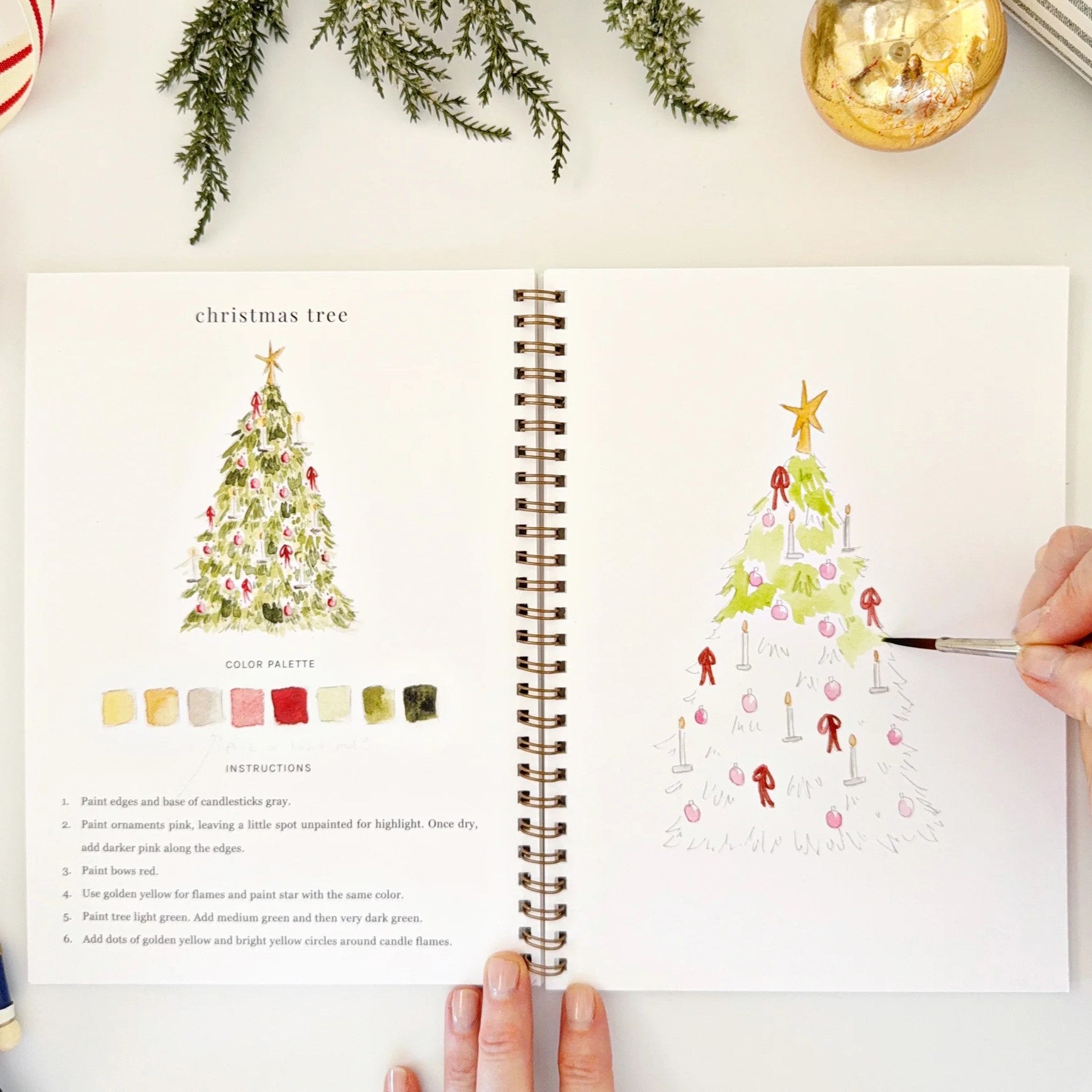 Emily Lex | Nutcracker Watercolour Workbook