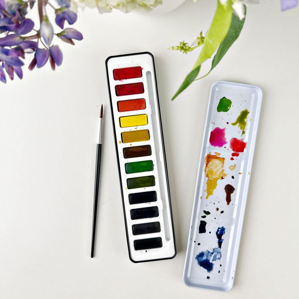 Emily Lex | Watercolour Paint Set With Brush