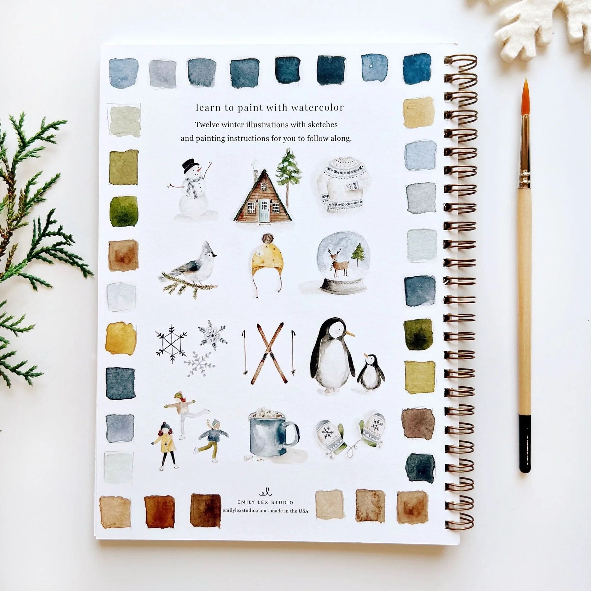 Emily Lex | Winter Watercolour Workbook