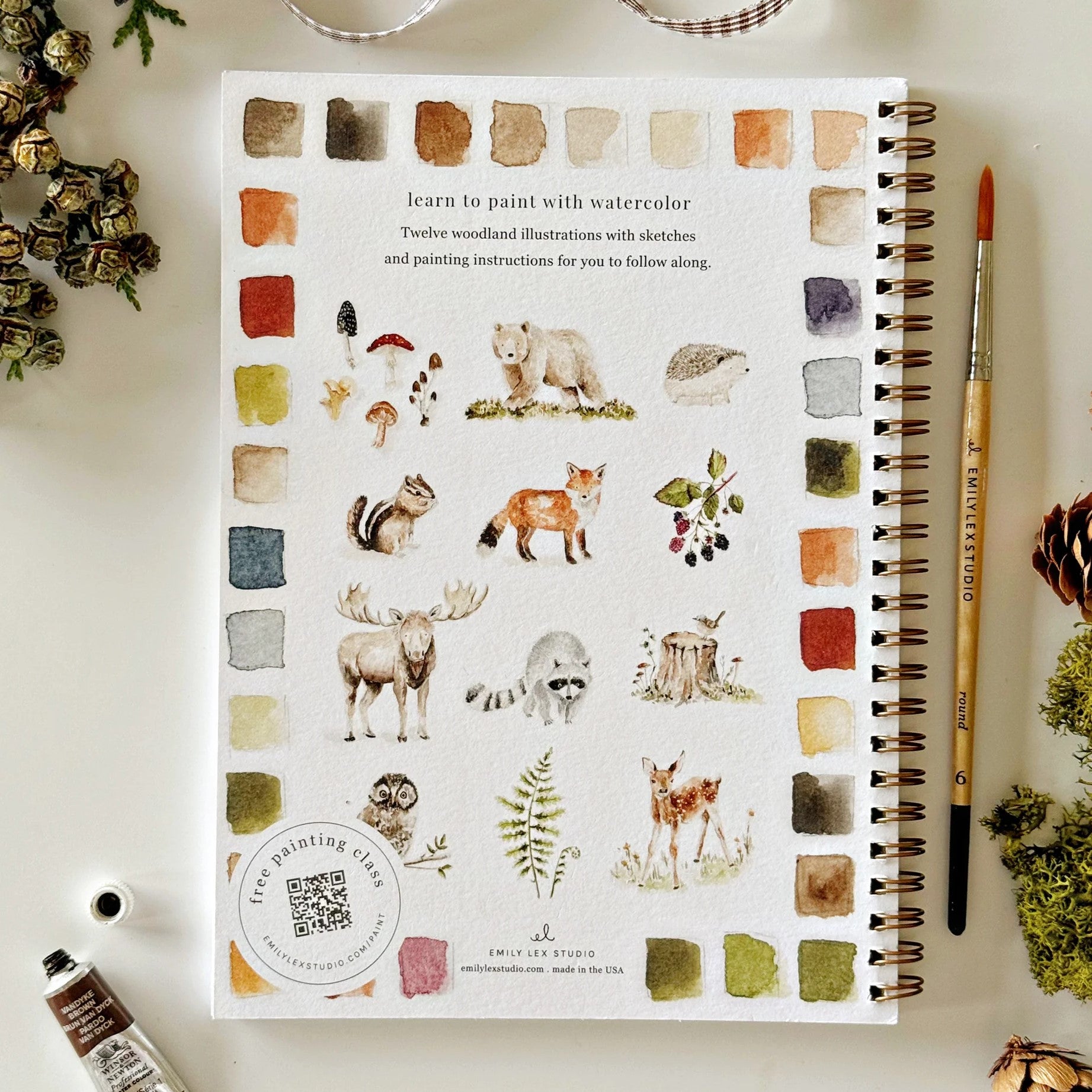 Emily Lex | Woodland Watercolour Workbook