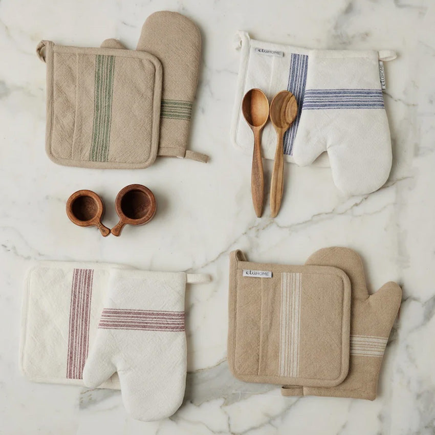 etúHOME | Mitaines de Cuisine en Lin - Lot de 2
