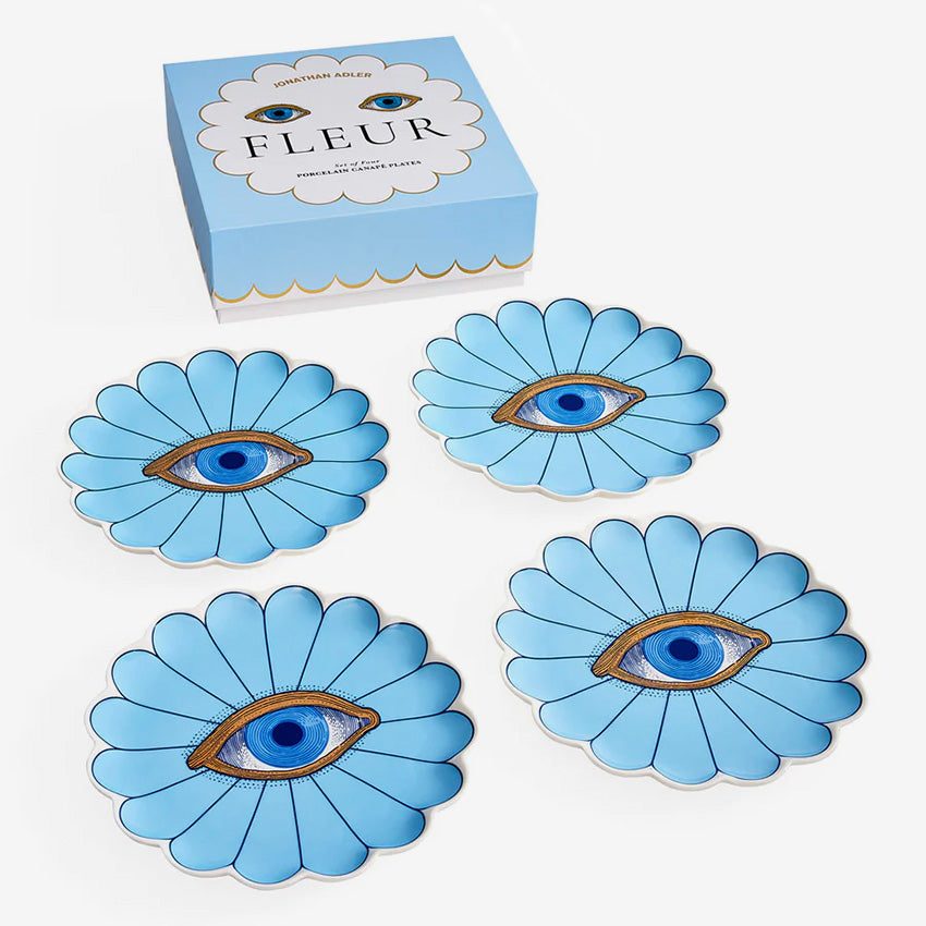 Jonathan Adler | Fleur Canape Plate - Set of 4