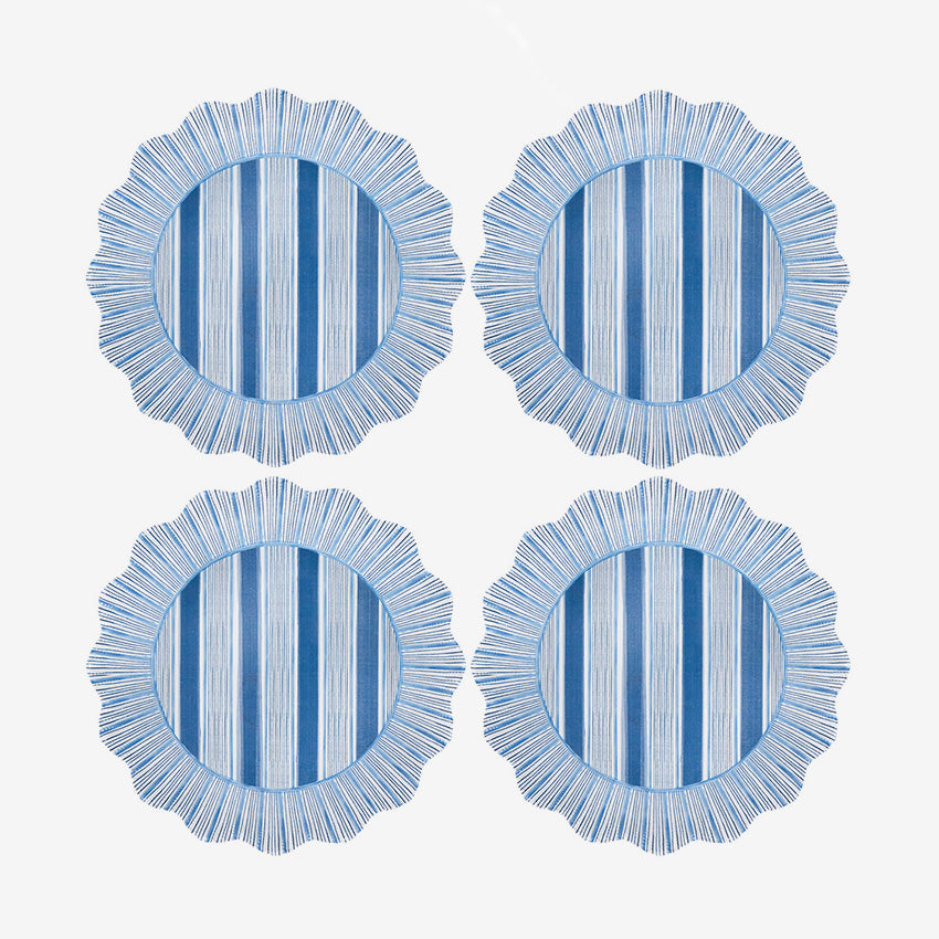 Juliska | Cabana Stripe Melamine Plate - Set of 4