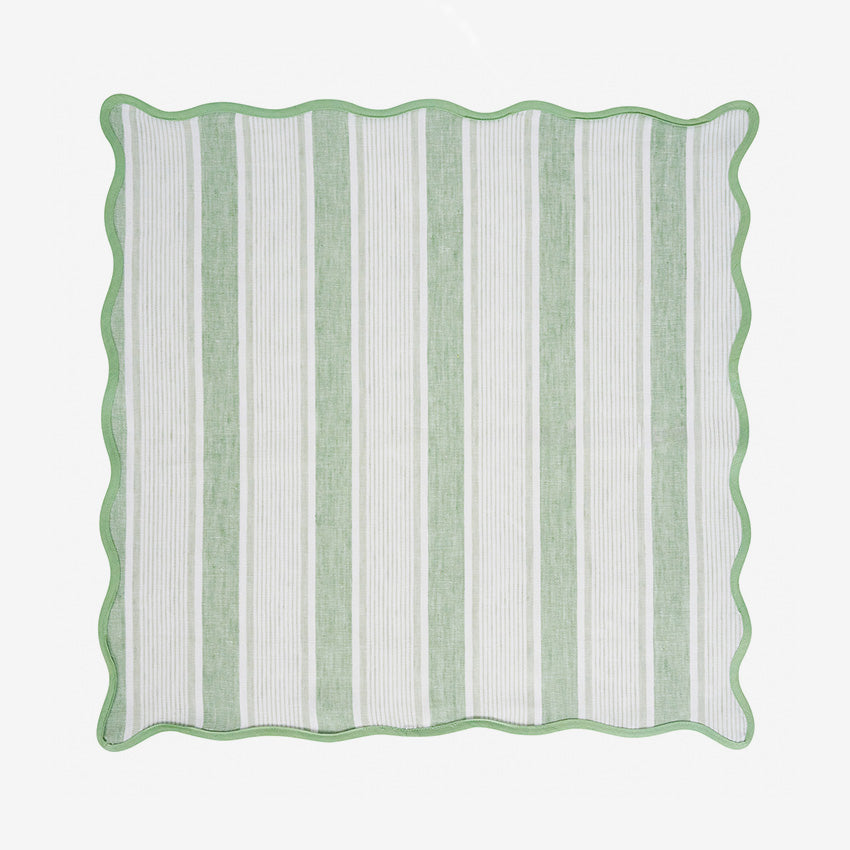 Juliska | Serviette de table à rayures Cabana - Ensemble de 4