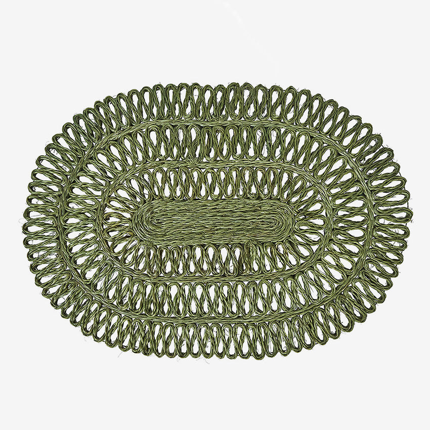 Juliska | Straw Loop Oval Placemat