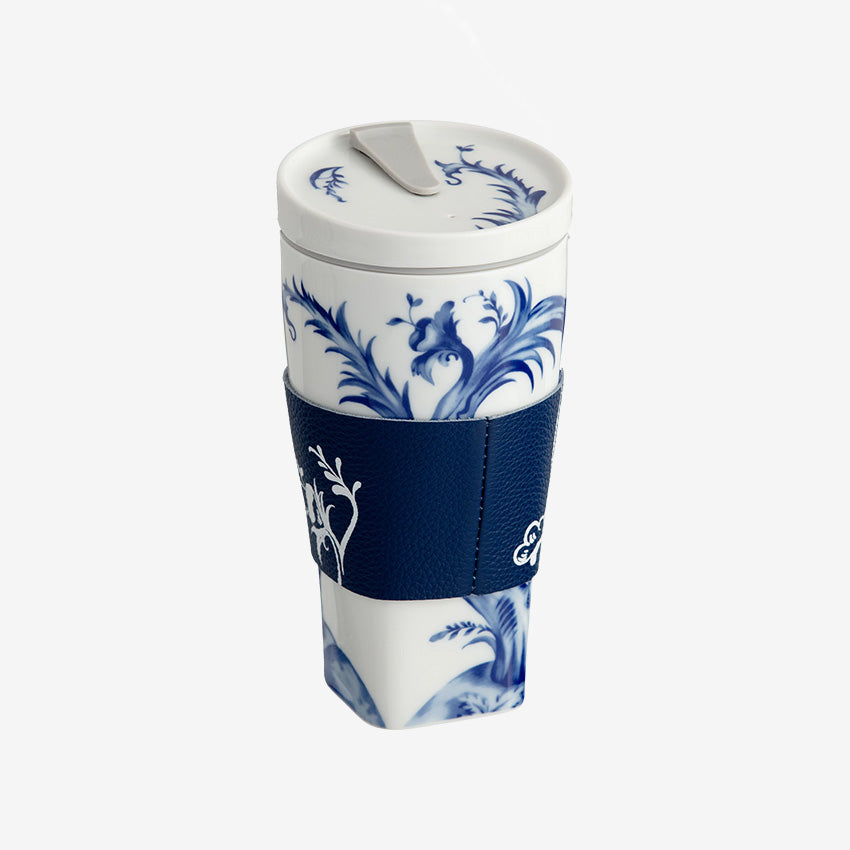 Meissen | Coffee to go mug with porcelain lid and cuff