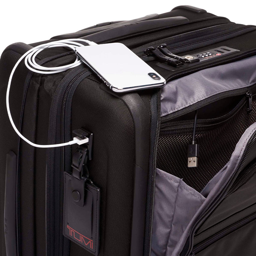 Tumi Alpha Continental Expandable 4 Wheeled Carry On Noir