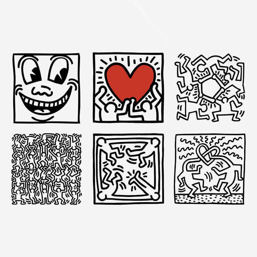 Vilac | Wooden Cubes - Keith Haring