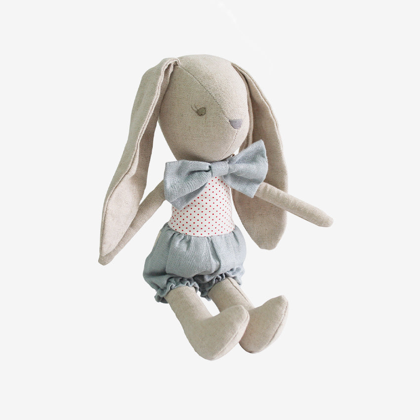 Alimrose | Bébé garçon lapin gris rouge