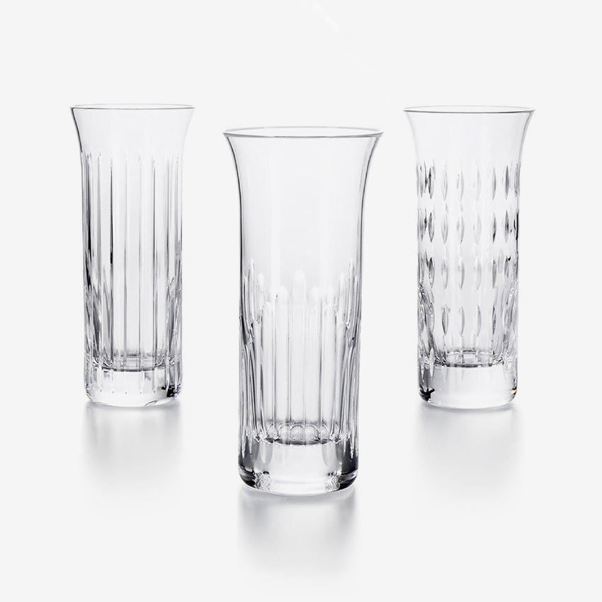 Baccarat | Crystal Flora Vases - Set of 3