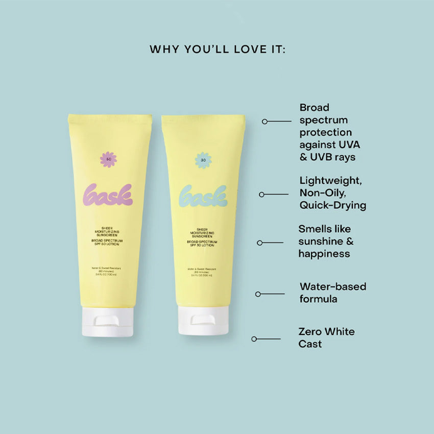 Bask | SPF 30 Sheer Moisturizing Lotion