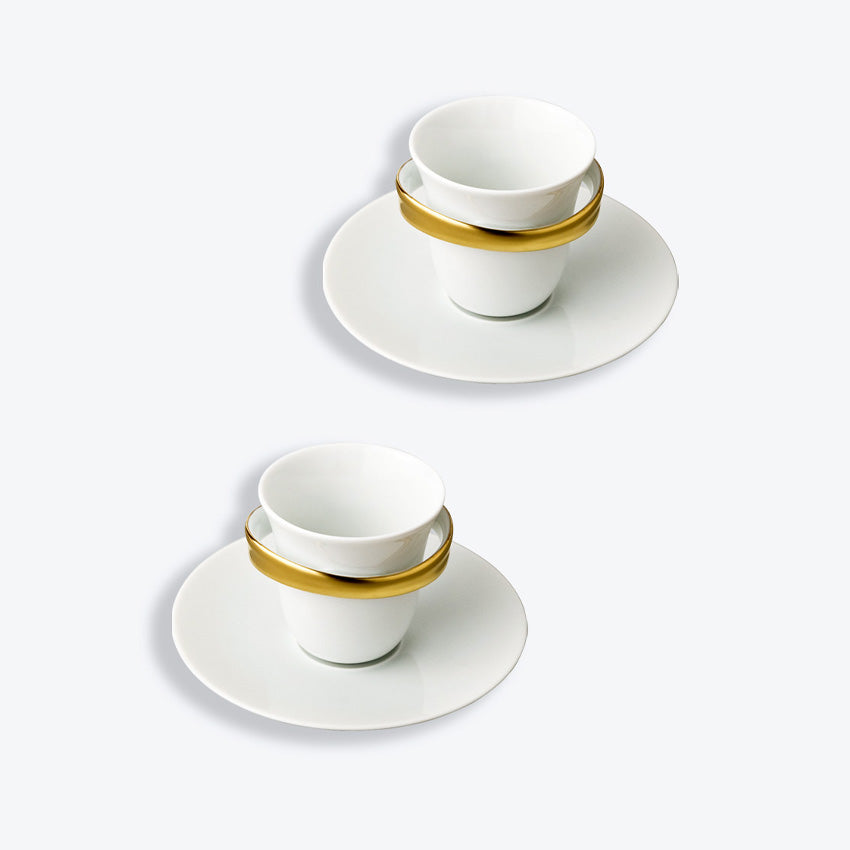 Bernardaud | Anno Espresso Cups & Saucers