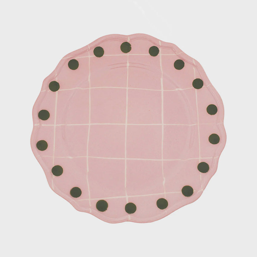 Bitossi Home | Assiette plate à bord Quadri Pois