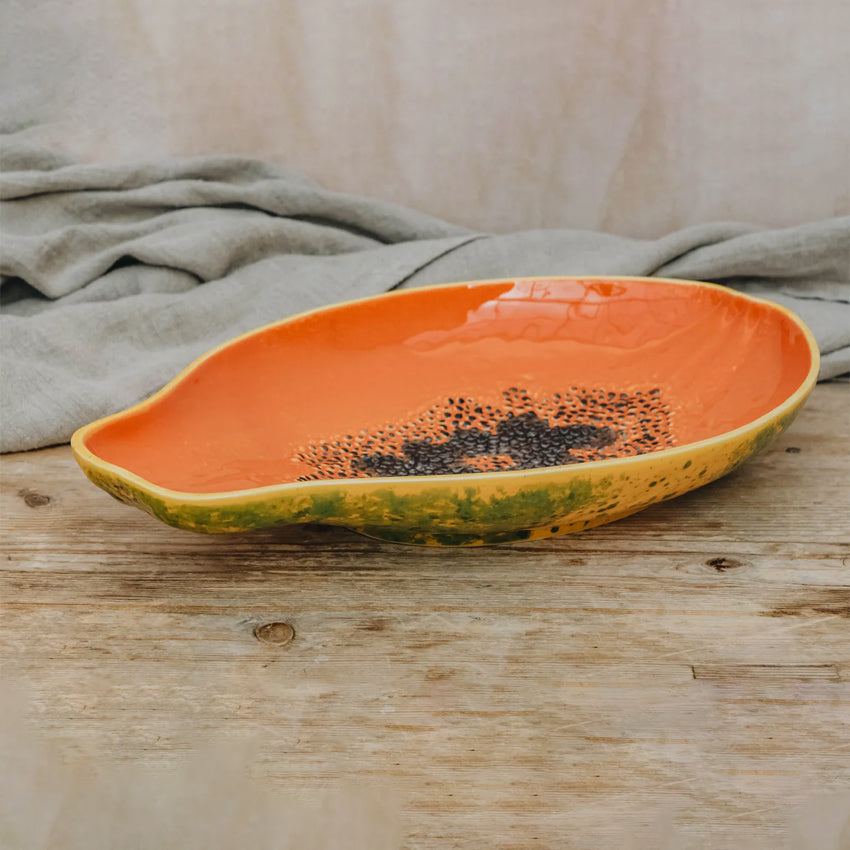 Bordallo Pinheiro | Tropical Fruits Papaya Platter - 9cm