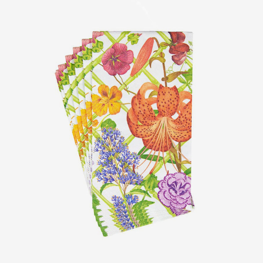 Caspari | Floral Trellis Napkin