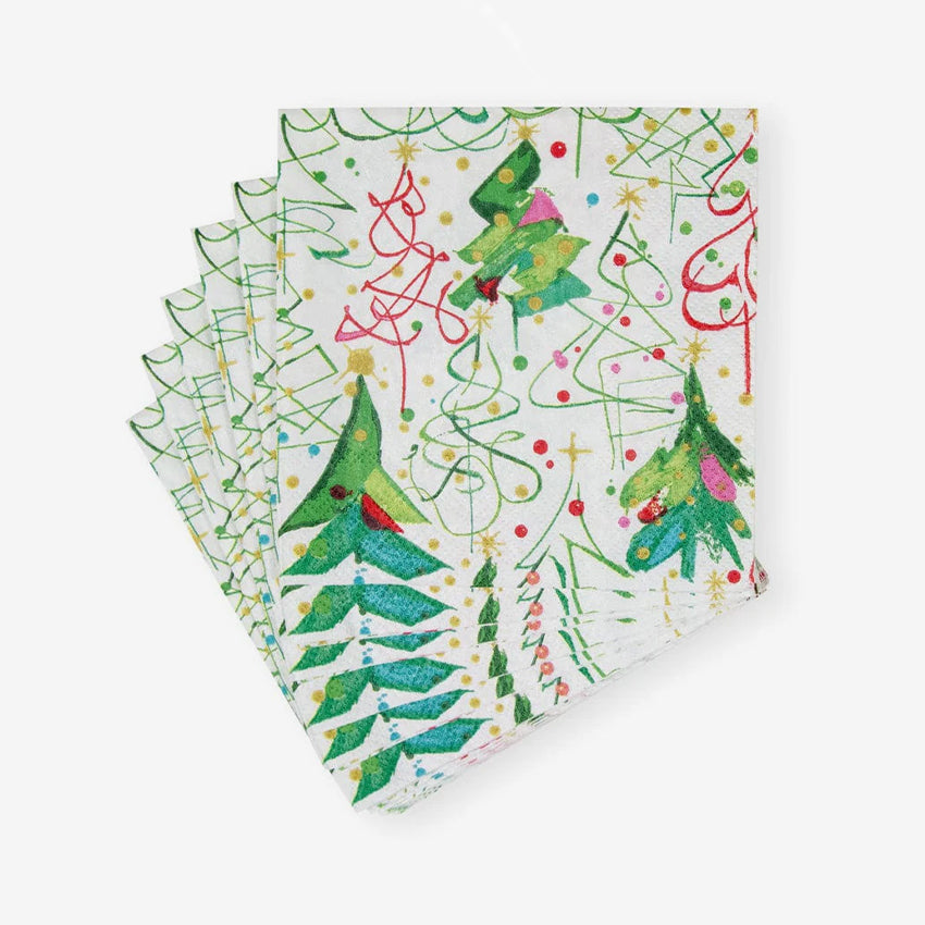 Serviette de table Caspari | Pop Christmas