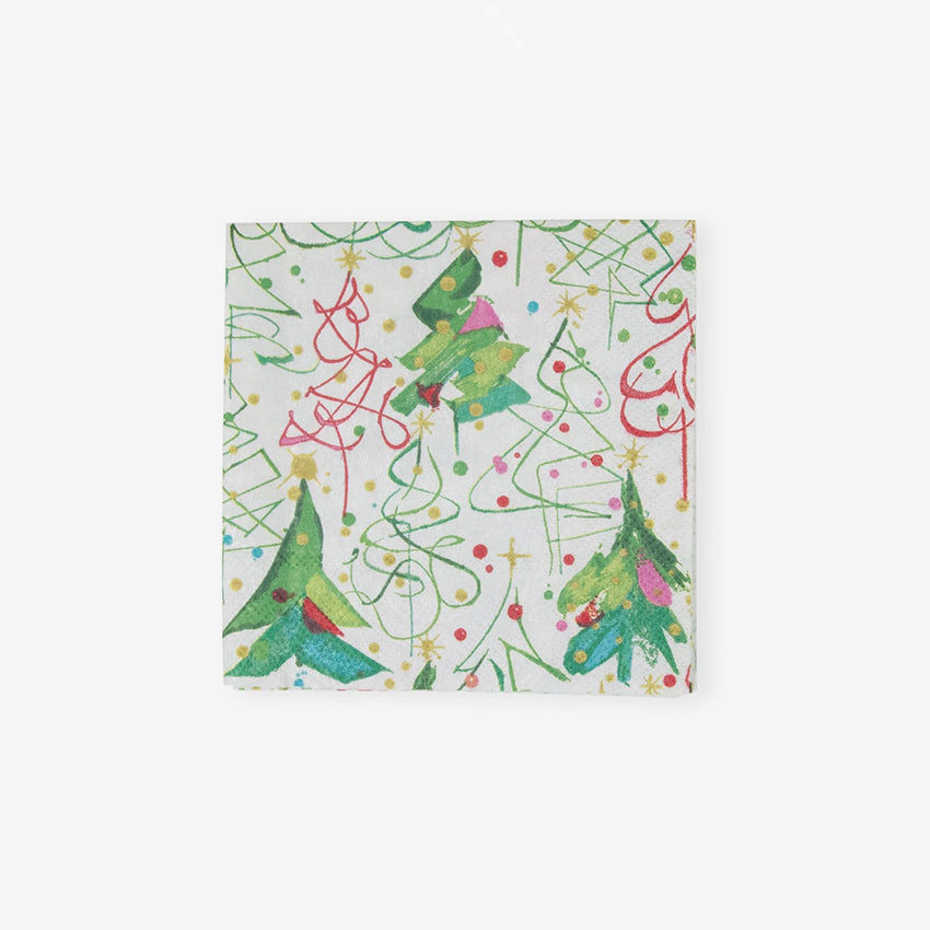 Serviette de table Caspari | Pop Christmas