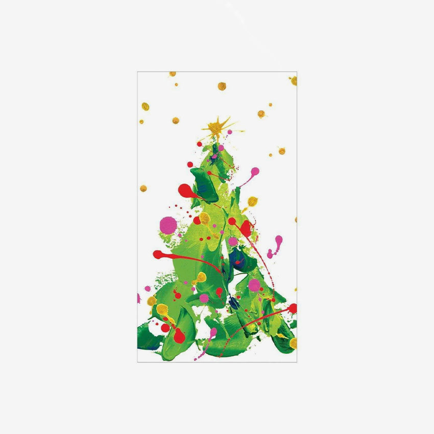 Caspari | Serviette de table Splatter Tree