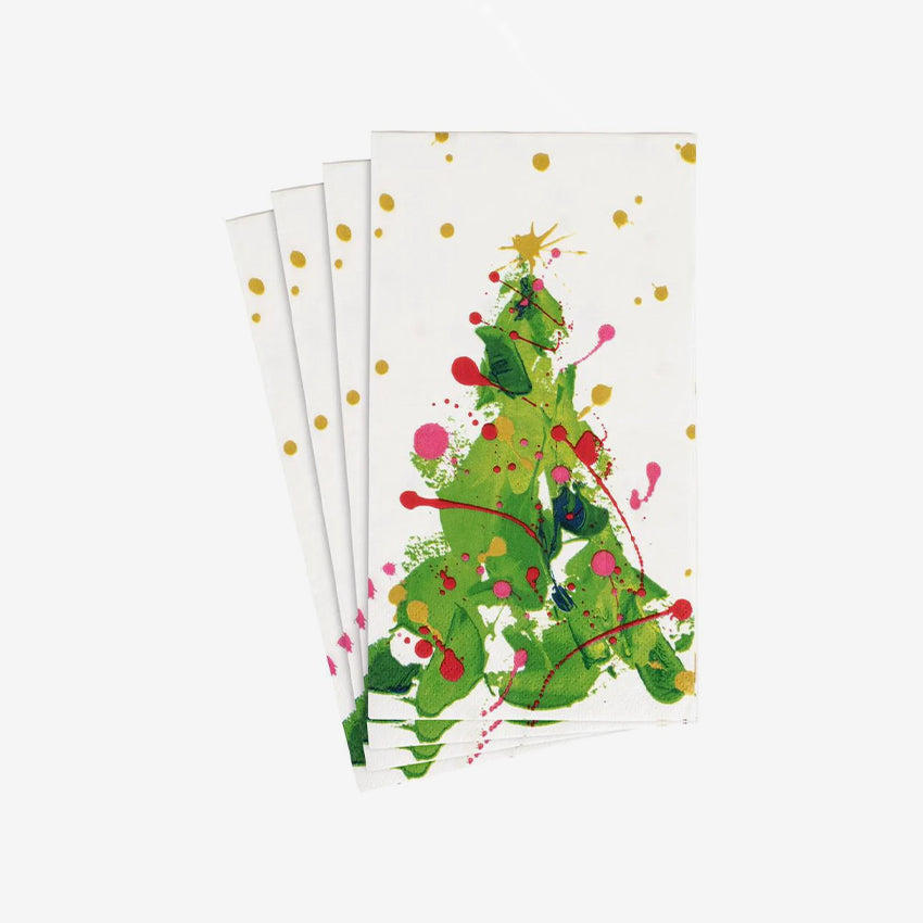 Caspari | Serviette de table Splatter Tree