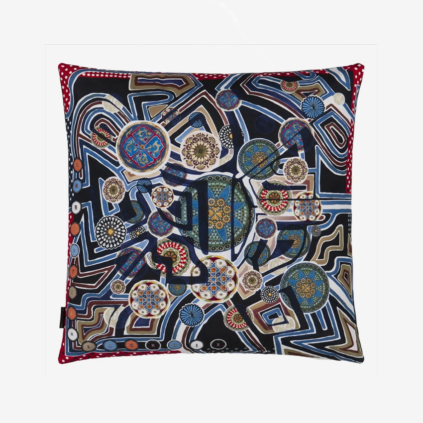 Christian Lacroix | Coussin décoratif Omnitribe - Azur