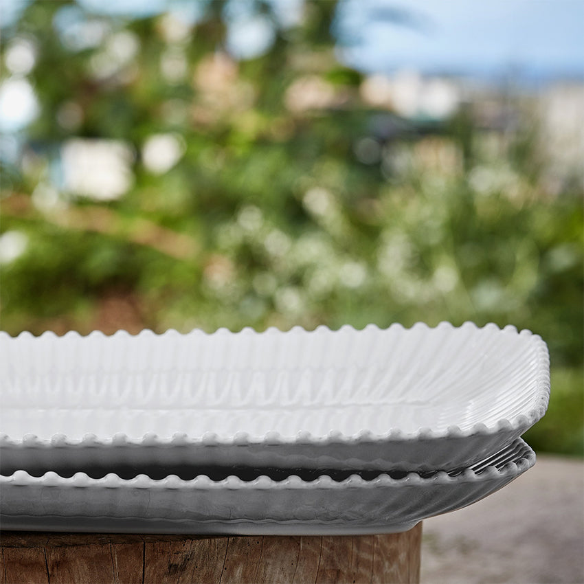 Costa Nova | Pearl White Rect. Tray