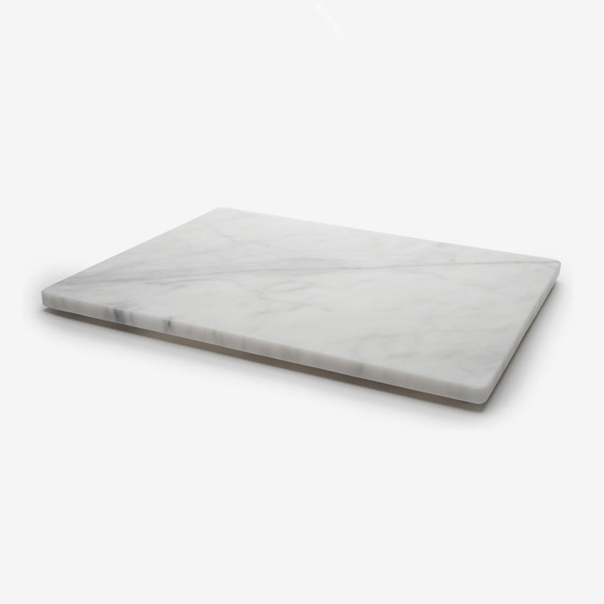 Fox Run | Grande planche à pâtisserie en marbre blanc
