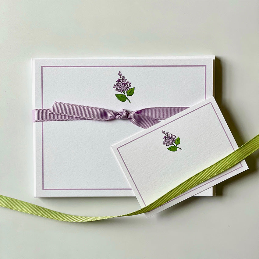 Georgetown Paperie | Lilac - Flat Note Cards