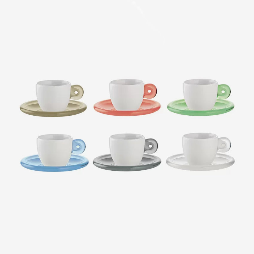 Guzzini | Gocce Espresso Cups With Saucers