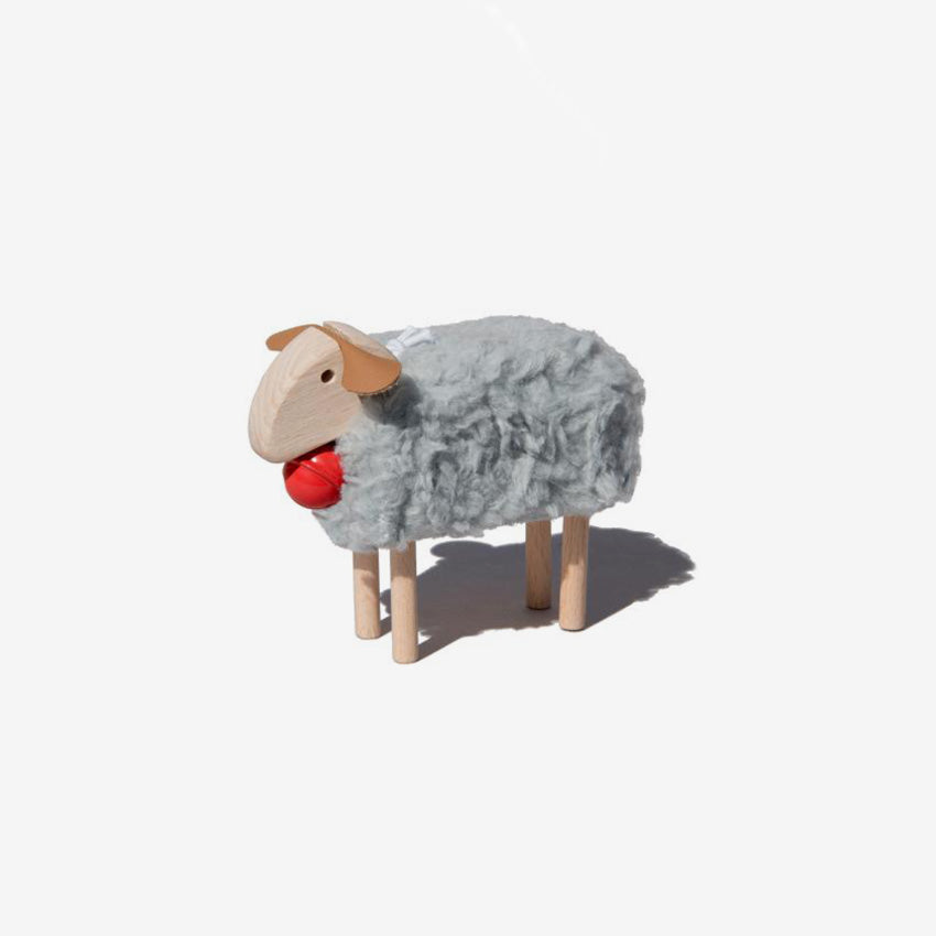 Hanns-Peter Krafft | Mini-mouton hêtre bois cloche rouge