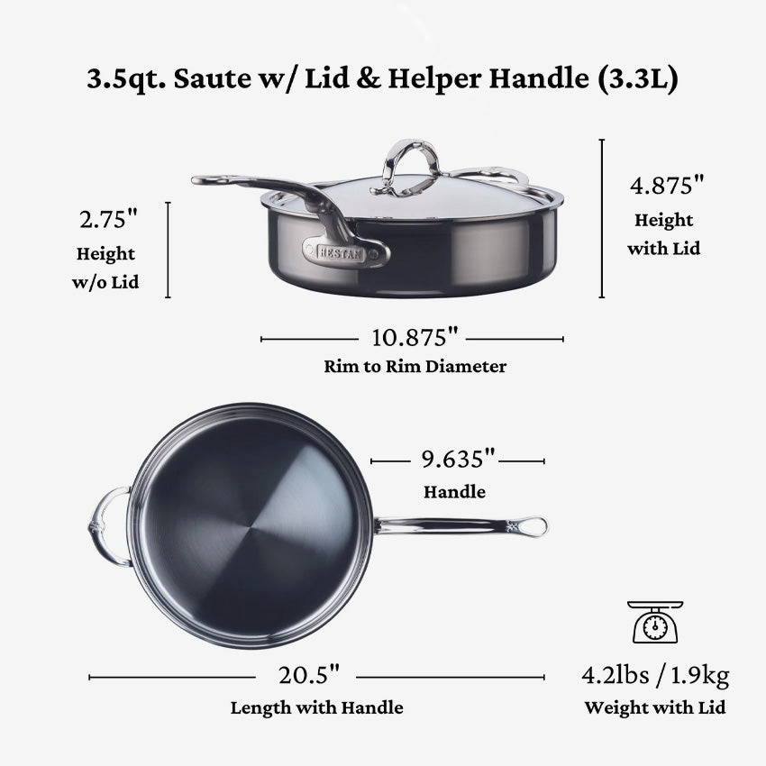 Hestan | Sauteuses en titane NanoBond