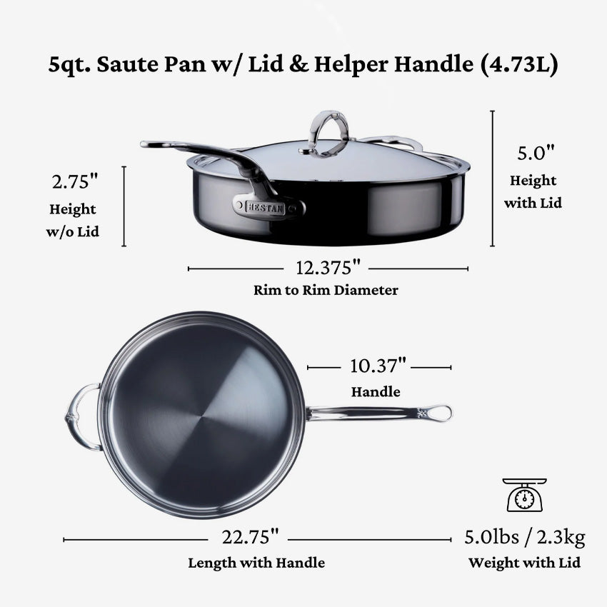 Hestan | Sauteuses en titane NanoBond