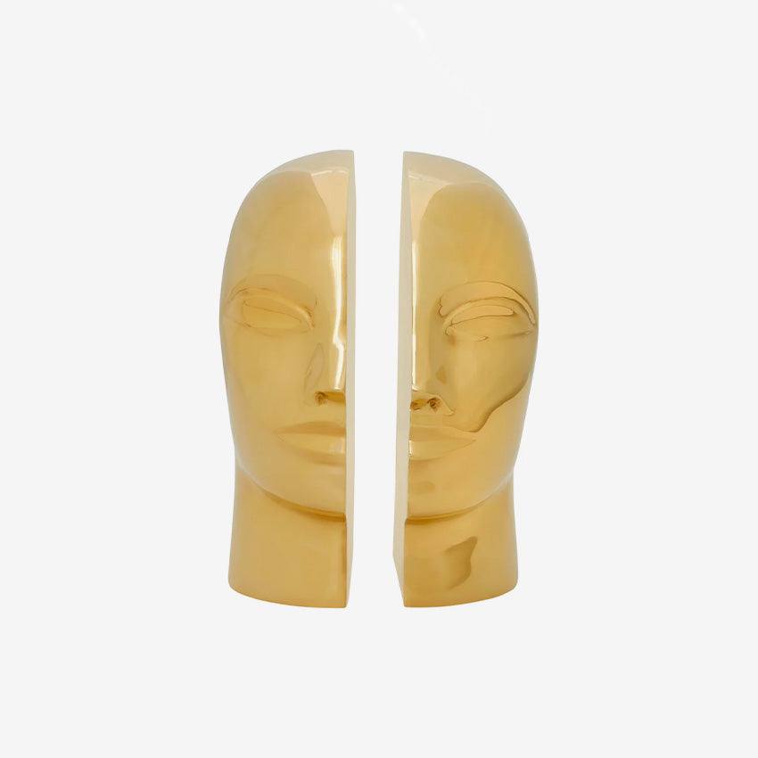 Jonathan Adler | Atlas Bookend Set - Brass