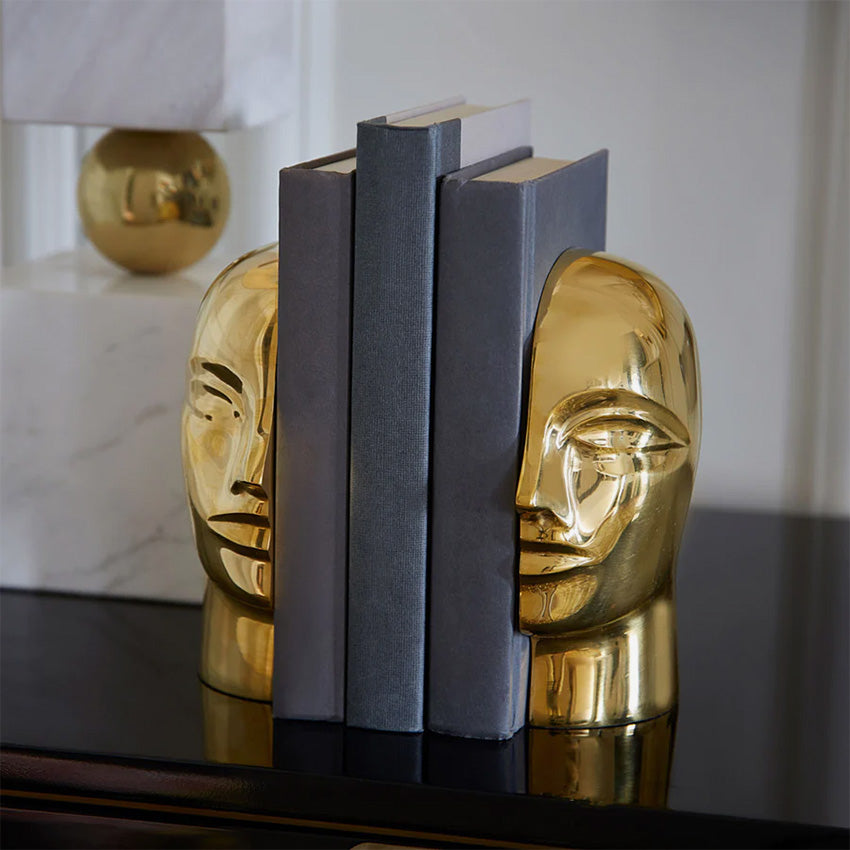 Jonathan Adler | Atlas Bookend Set - Brass