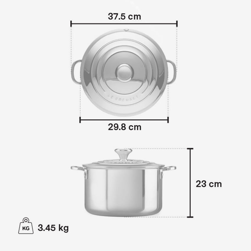 Le Creuset | Marmite en Acier Inoxydable