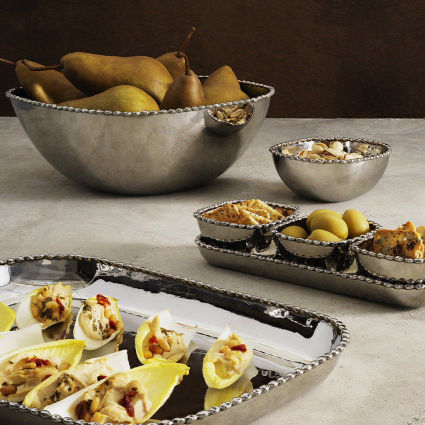 Michael Aram | Molten Triple Bowl Set With Tray
