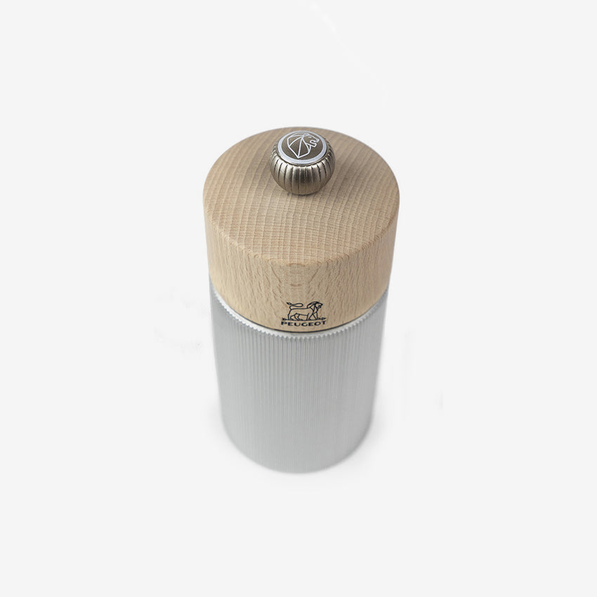 Peugeot | Line Aluminum & Beechwood Salt Mill