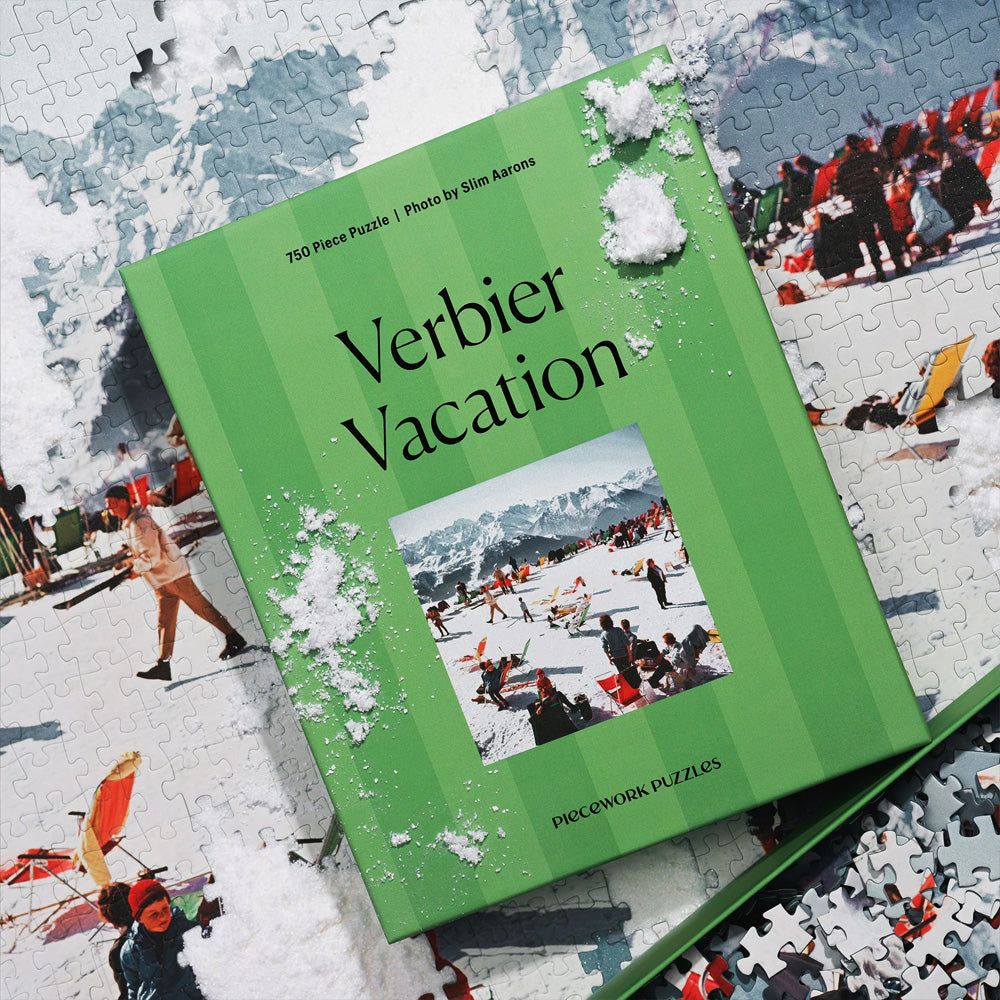 Piecework | Verbier Vacation - 750 Piece Slim Aarons Puzzle